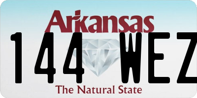 AR license plate 144WEZ