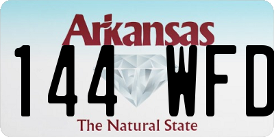AR license plate 144WFD