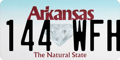 AR license plate 144WFH