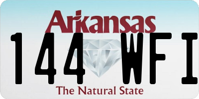 AR license plate 144WFI