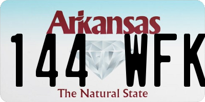 AR license plate 144WFK