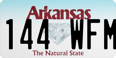AR license plate 144WFM