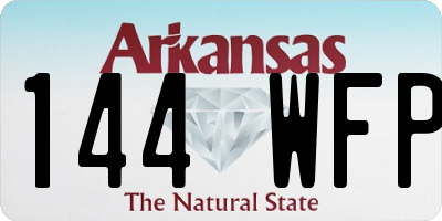 AR license plate 144WFP