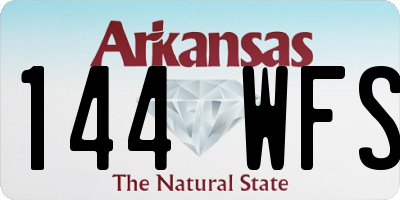 AR license plate 144WFS
