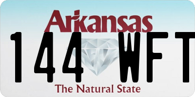 AR license plate 144WFT