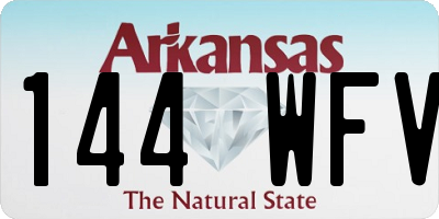 AR license plate 144WFV