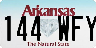AR license plate 144WFY