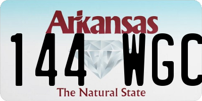 AR license plate 144WGC