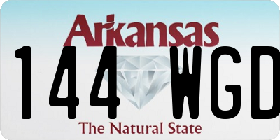 AR license plate 144WGD