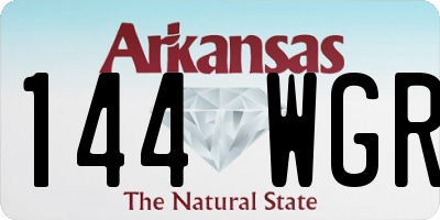 AR license plate 144WGR