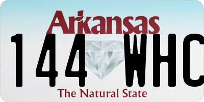 AR license plate 144WHC