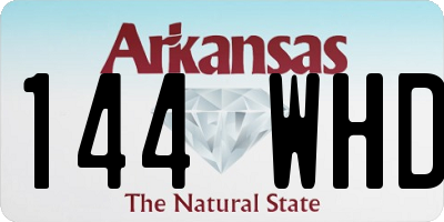 AR license plate 144WHD
