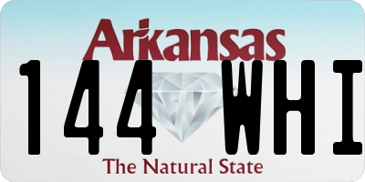 AR license plate 144WHI