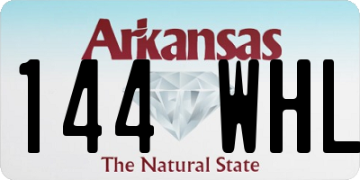 AR license plate 144WHL