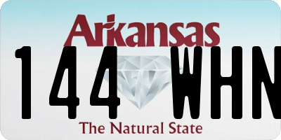 AR license plate 144WHN