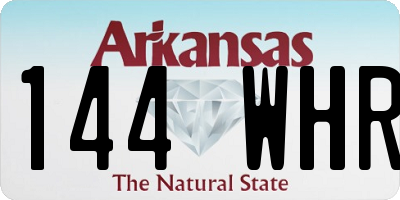 AR license plate 144WHR