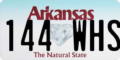 AR license plate 144WHS