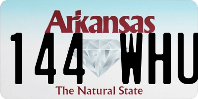 AR license plate 144WHU