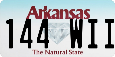 AR license plate 144WII