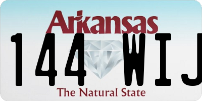 AR license plate 144WIJ