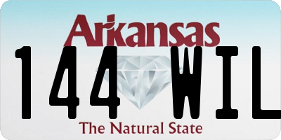 AR license plate 144WIL