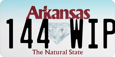 AR license plate 144WIP