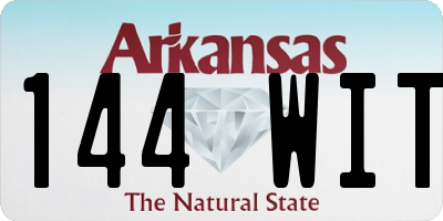 AR license plate 144WIT
