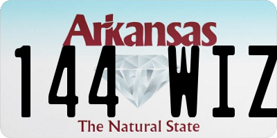 AR license plate 144WIZ