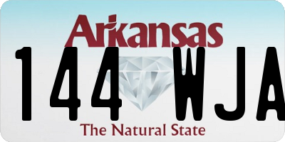 AR license plate 144WJA