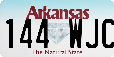 AR license plate 144WJC