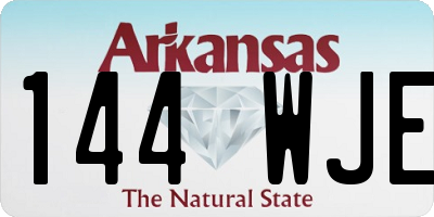 AR license plate 144WJE