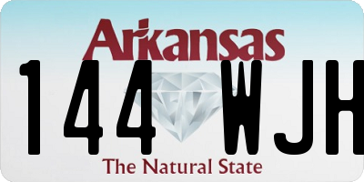 AR license plate 144WJH