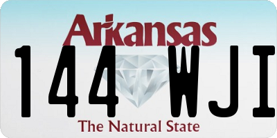 AR license plate 144WJI