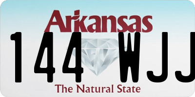 AR license plate 144WJJ