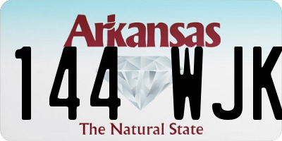 AR license plate 144WJK