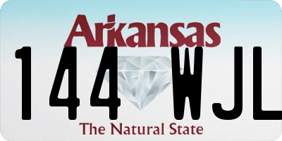 AR license plate 144WJL