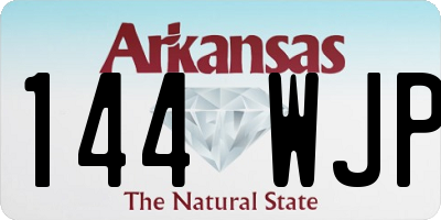 AR license plate 144WJP