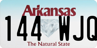 AR license plate 144WJQ
