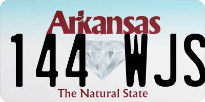 AR license plate 144WJS