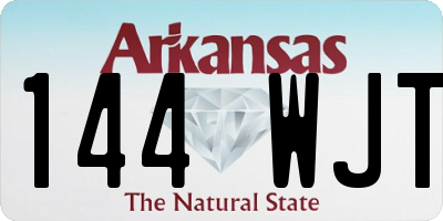 AR license plate 144WJT