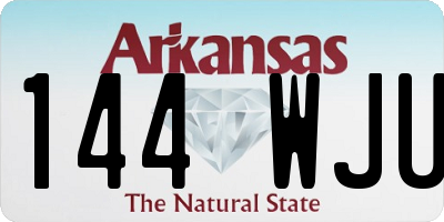 AR license plate 144WJU