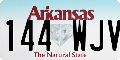 AR license plate 144WJV