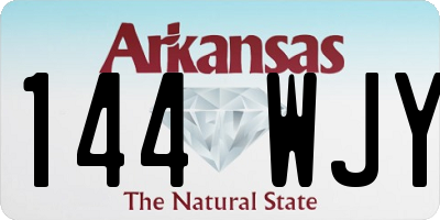 AR license plate 144WJY