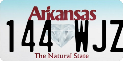 AR license plate 144WJZ
