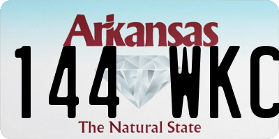 AR license plate 144WKC