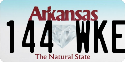 AR license plate 144WKE
