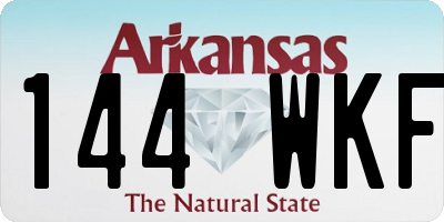 AR license plate 144WKF