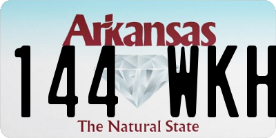 AR license plate 144WKH