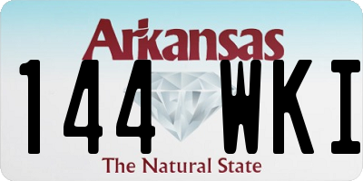 AR license plate 144WKI