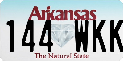 AR license plate 144WKK